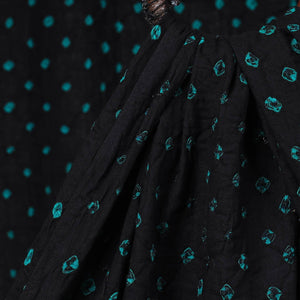 Black - Kutch Tie-Dye Mul Cotton Bandhani Fabric 01
