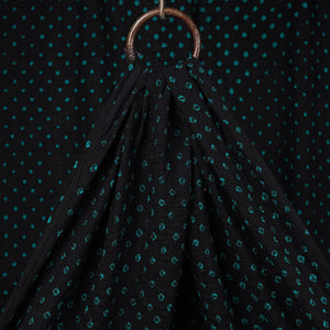 Black - Kutch Tie-Dye Mul Cotton Bandhani Fabric 01