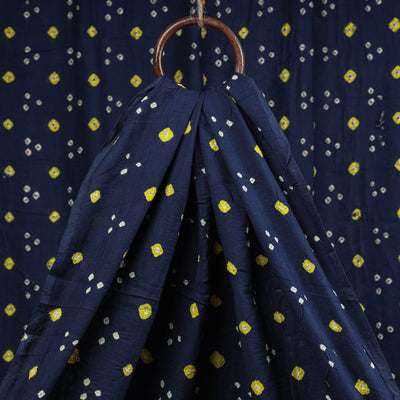 Blue -  Kutch Tie-Dye Mul Cotton Bandhani Fabric 02
