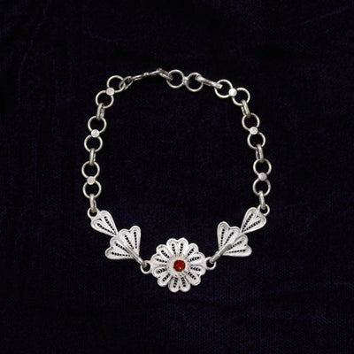Tarakasi Silver Filigree Bracelet For Women