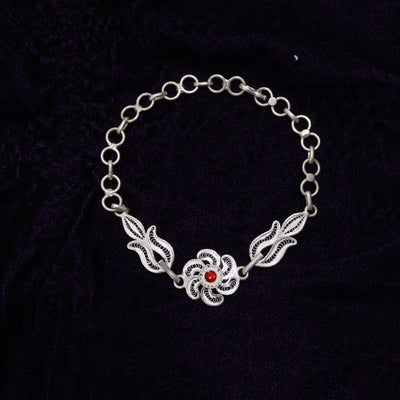 Tarakasi Silver Filigree Bracelet For Women