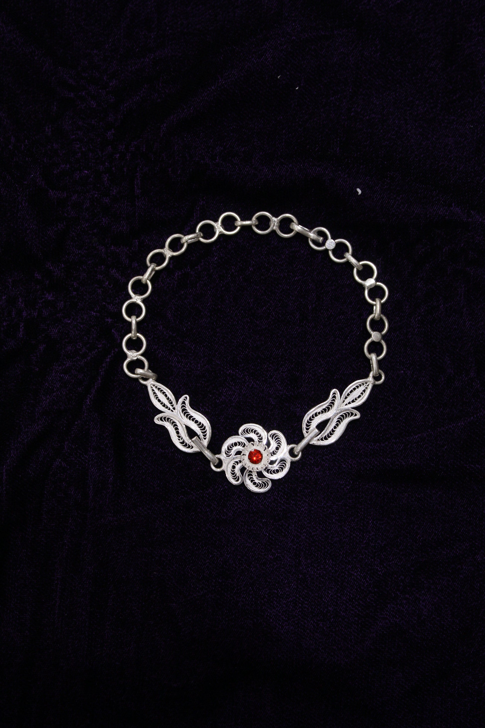 Tarakasi Silver Filigree Bracelet For Women
