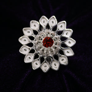 Designer Tarakasi Silver Filigree Ring For Women