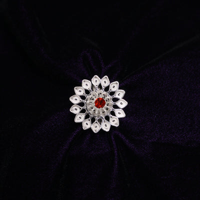 Designer Tarakasi Silver Filigree Ring For Women
