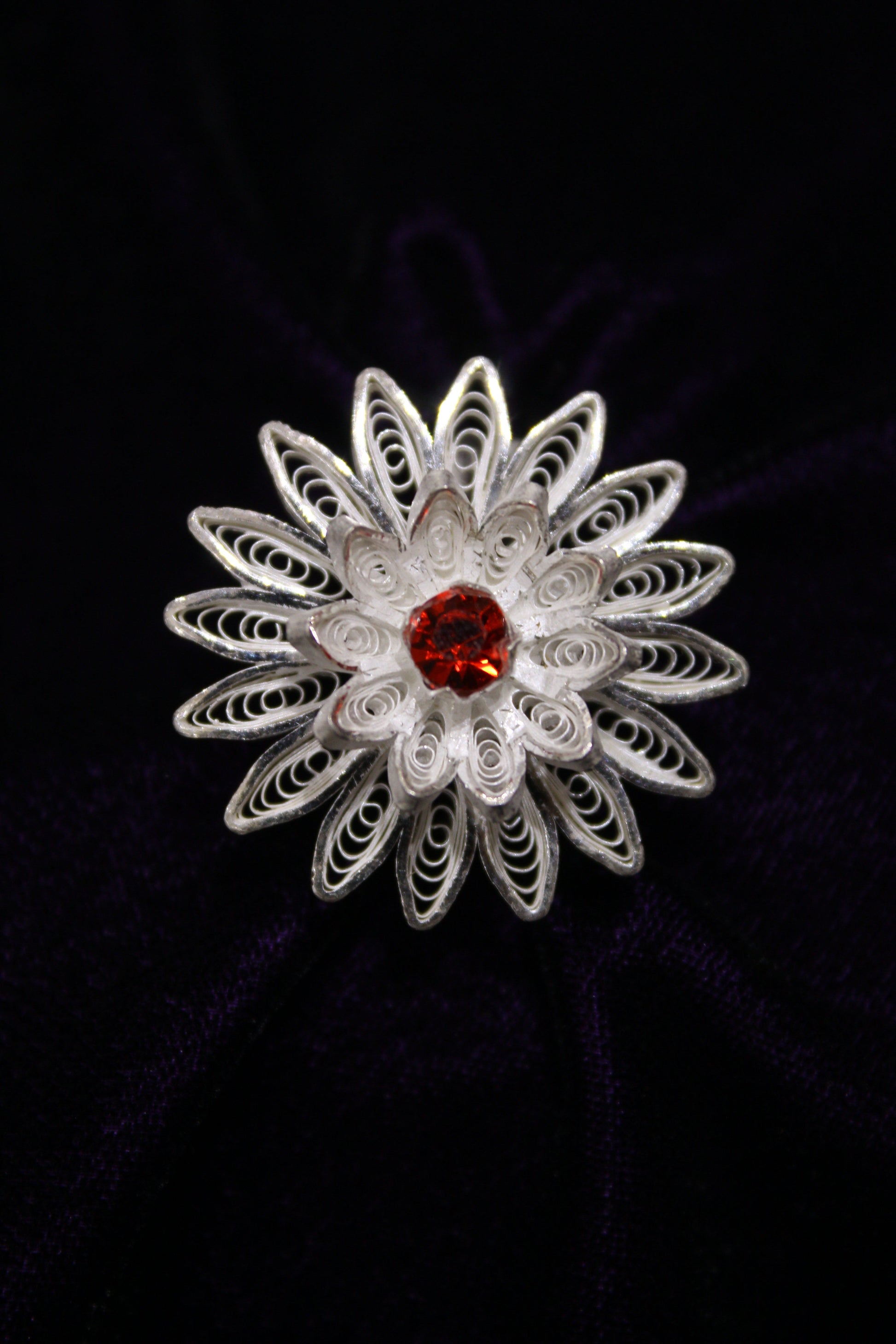 Designer Tarakasi Silver Filigree Ring