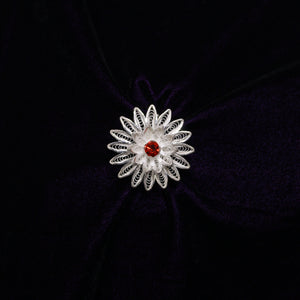 Designer Tarakasi Silver Filigree Ring