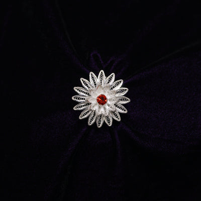 Designer Tarakasi Silver Filigree Ring