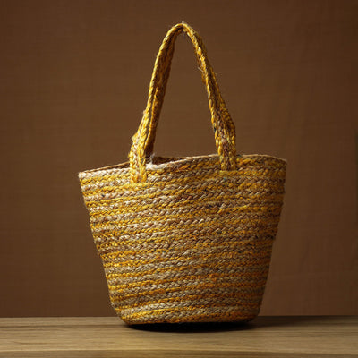 Beige - Handcrafted Multipurpose Jute Hand Bag