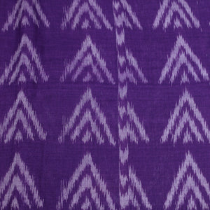 Violet Hill Theme Sambalpuri Ikat Cotton Fabric