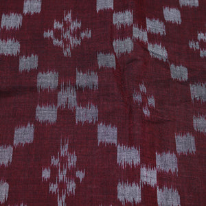 Magenta Sambalpuri Ikat Cotton Fabric