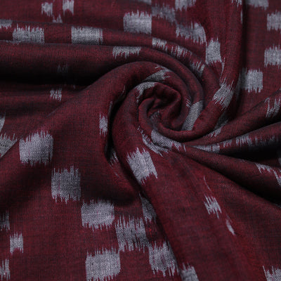 Magenta Sambalpuri Ikat Cotton Fabric