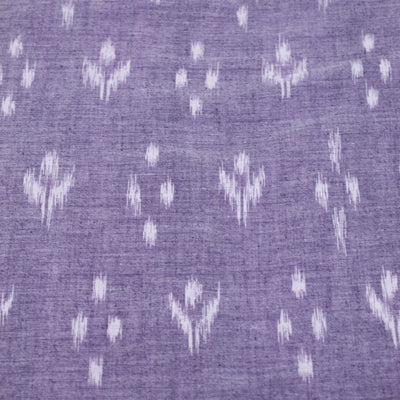 Light Blue Pure Sambalpuri Ikat Cotton Fabric