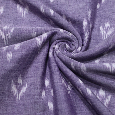Light Blue Pure Sambalpuri Ikat Cotton Fabric