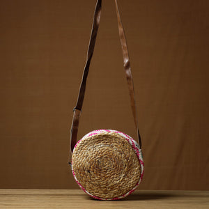 Brown - Handcrafted Multipurpose Jute Round Sling Bag