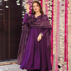 Dreamy purple Muslin suit set