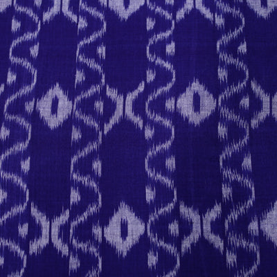 Blue Sambalpuri Ikat Cotton Fabric