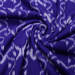 Blue Sambalpuri Ikat Cotton Fabric