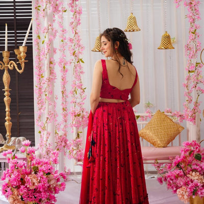 VERMILION BLISS CHINON LEHENGA SET
