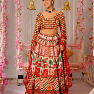 Lakshmi silk lehenga set