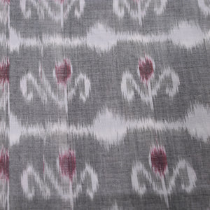 Moss Green Sambalpuri Ikat Cotton Fabric