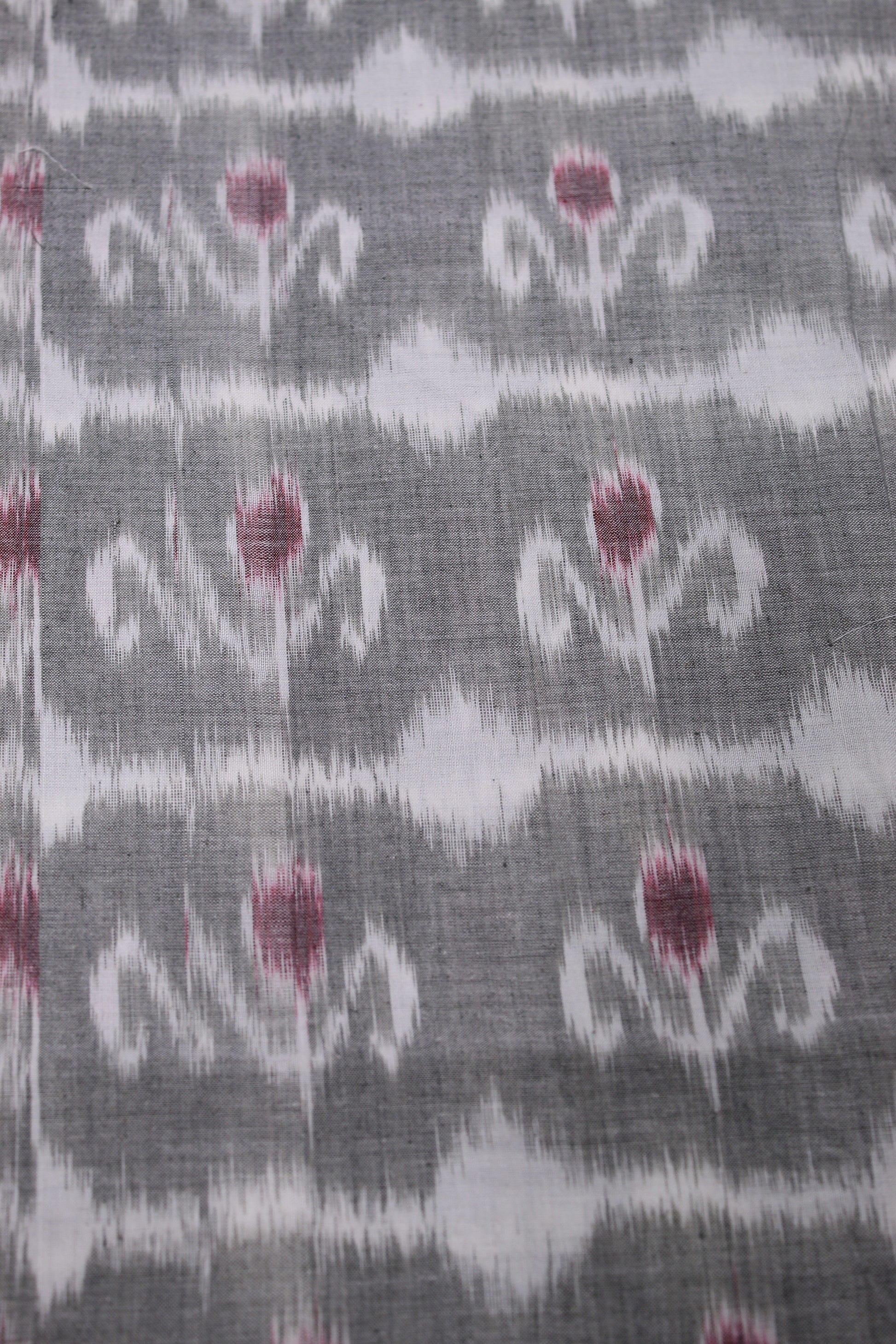 Moss Green Sambalpuri Ikat Cotton Fabric