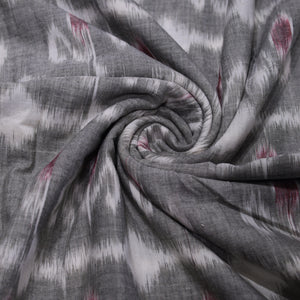 Moss Green Sambalpuri Ikat Cotton Fabric