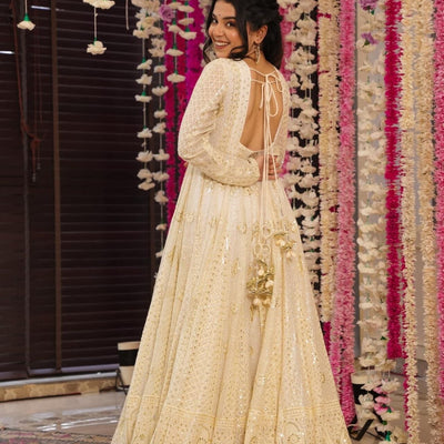 Malini heavy embroidered maxi set