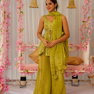 Platinum Mist short kurta set