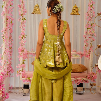 Platinum Mist short kurta set