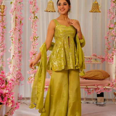 Platinum Mist short kurta set