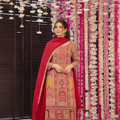 scarlett horizon heavy embroidered suit