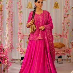 Sovereign pink lehenga choli set
