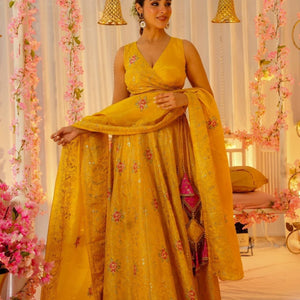 Golden dawn elegance lehenga set