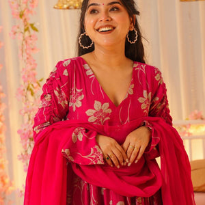 Pink leaf aura suit set