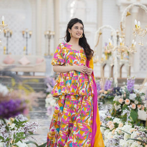 Martha rayon kurta-palazzo set