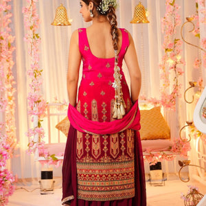 Pratyusha bright straight suit set