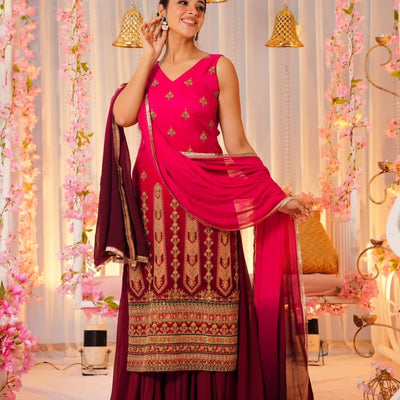 Pratyusha bright straight suit set