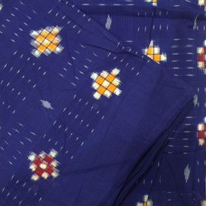Blue Pasapali Sambalpuri Ikat Cotton Fabric