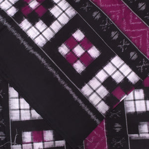 Purple Sambalpuri Pasapali Cotton Fabric