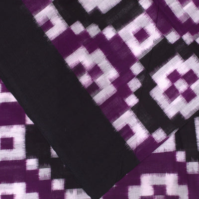 Purple Sambalpuri Bada Pasapali Cotton Fabric