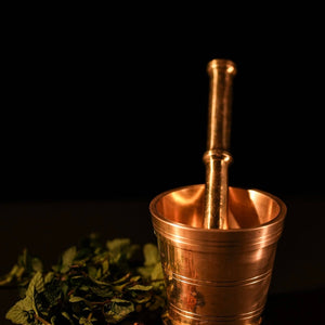 Brass Mortar and Pestle (Okhli)