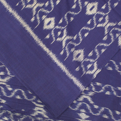 Blue Sambalpuri Ikat Cotton Fabric