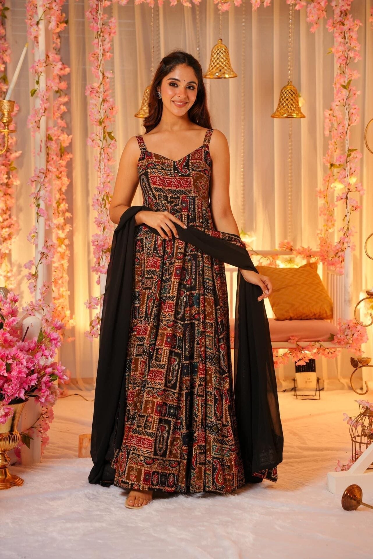 Prism black maxi set