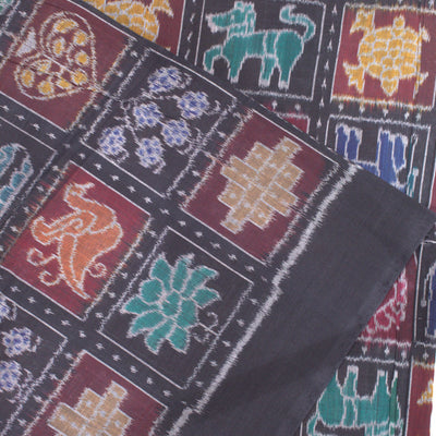 Black Box Design Sambalpuri Ikat Cotton Fabric