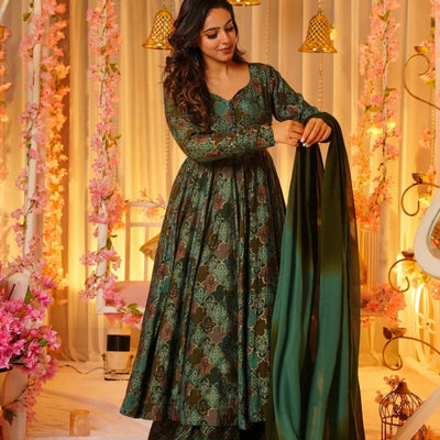 Reaver green muslin suit set