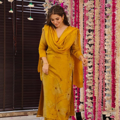 Meera yellow Kurta set