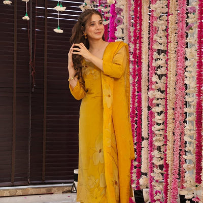 Meera yellow Kurta set
