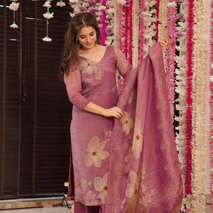 Rabia glow floral kurta set