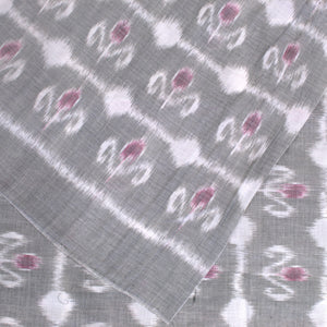 Moss Green Sambalpuri Ikat Cotton Fabric