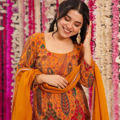 Vidya heavy embroidered suit set